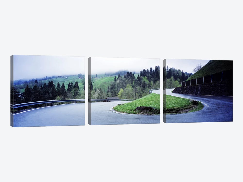 Curving Road Switzerland by Panoramic Images 3-piece Canvas Artwork