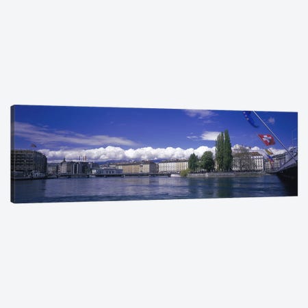 Rhone River Geneva Switzerland Canvas Print #PIM2976} by Panoramic Images Canvas Artwork