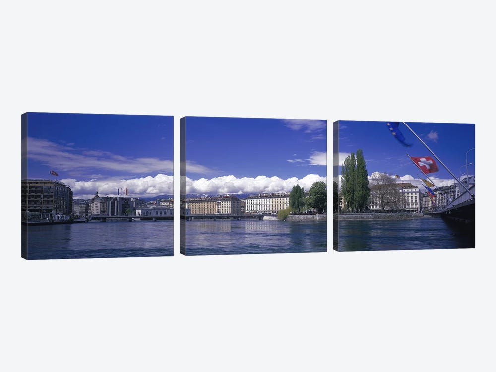 Rhone River Geneva Switzerland by Panoramic Images 3-piece Art Print