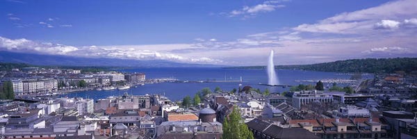 Geneva: Shoreline Landscape, Lake Geneva, Geneva, Switzerland by Panoramic Images