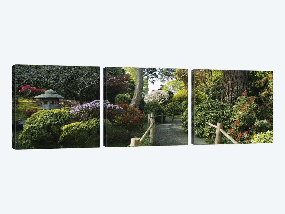 Japanese Tea Garden, San Francisco, California, USA by Panoramic Images 3-piece Canvas Art Print