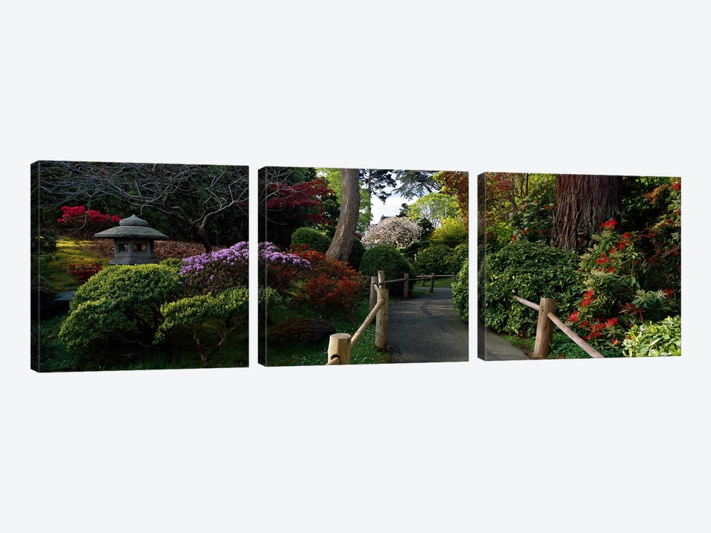 Japanese Tea Garden, San Francisco, California, USA by Panoramic Images 3-piece Canvas Artwork