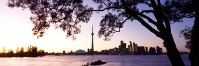 Skyline CN Tower Skydome Toronto Ontario Canada by Panoramic Images acrylic art print