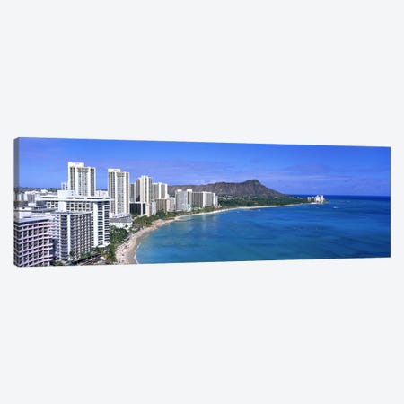Waikiki Honolulu Oahu HI USA #2 Canvas Print #PIM2983} by Panoramic Images Canvas Wall Art
