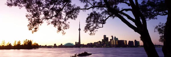 Ontario: Skyline CN Tower Skydome Toronto Ontario Canada by Panoramic Images