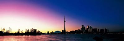 Skyline CN Tower Skydome Toronto Ontario Canada by Panoramic Images acrylic art print