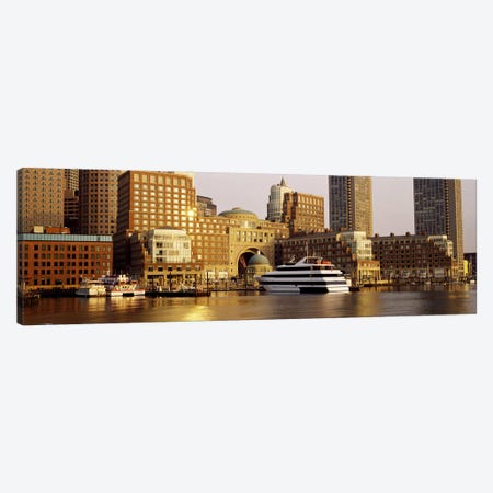 Buildings at the waterfront, Boston, Suffolk County, Massachusetts, USA Canvas Print #PIM2998} by Panoramic Images Art Print