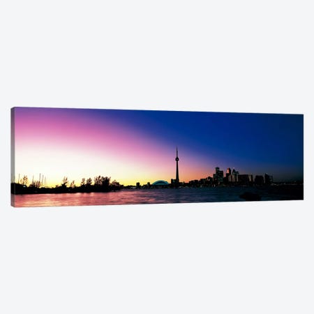 Skyline CN Tower Skydome Toronto Ontario Canada Canvas Print #PIM299} by Panoramic Images Canvas Print