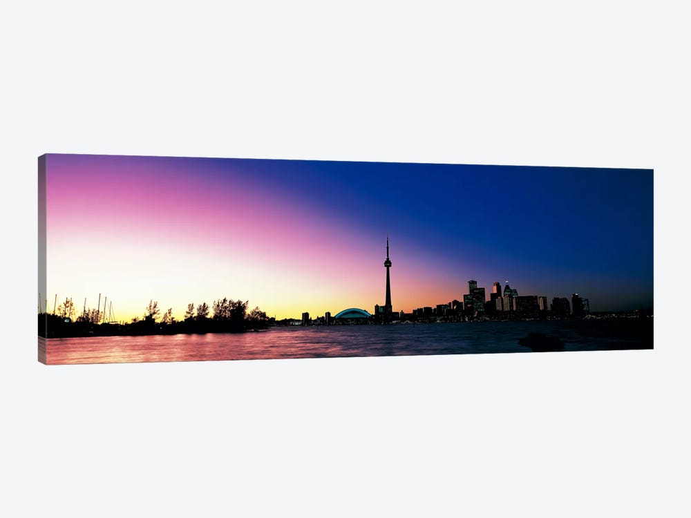 Skyline CN Tower Skydome Toronto Ontario Canada by Panoramic Images 1-piece Canvas Art Print
