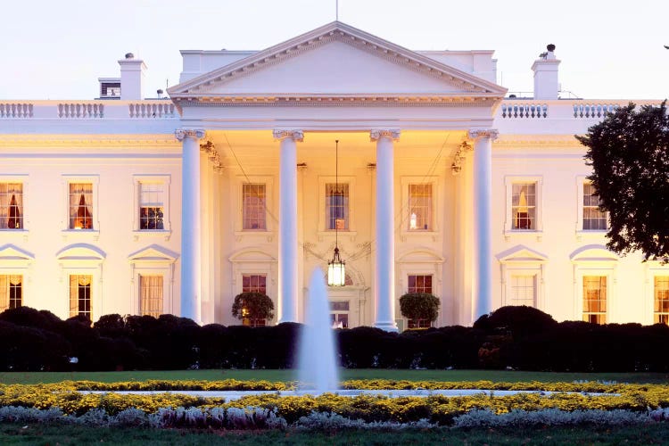 Northern Façade Portico, White House, Washington D.C., USA