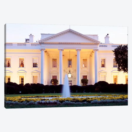 Northern Façade Portico, White House, Washington D.C., USA Canvas Print #PIM2} by Panoramic Images Canvas Art