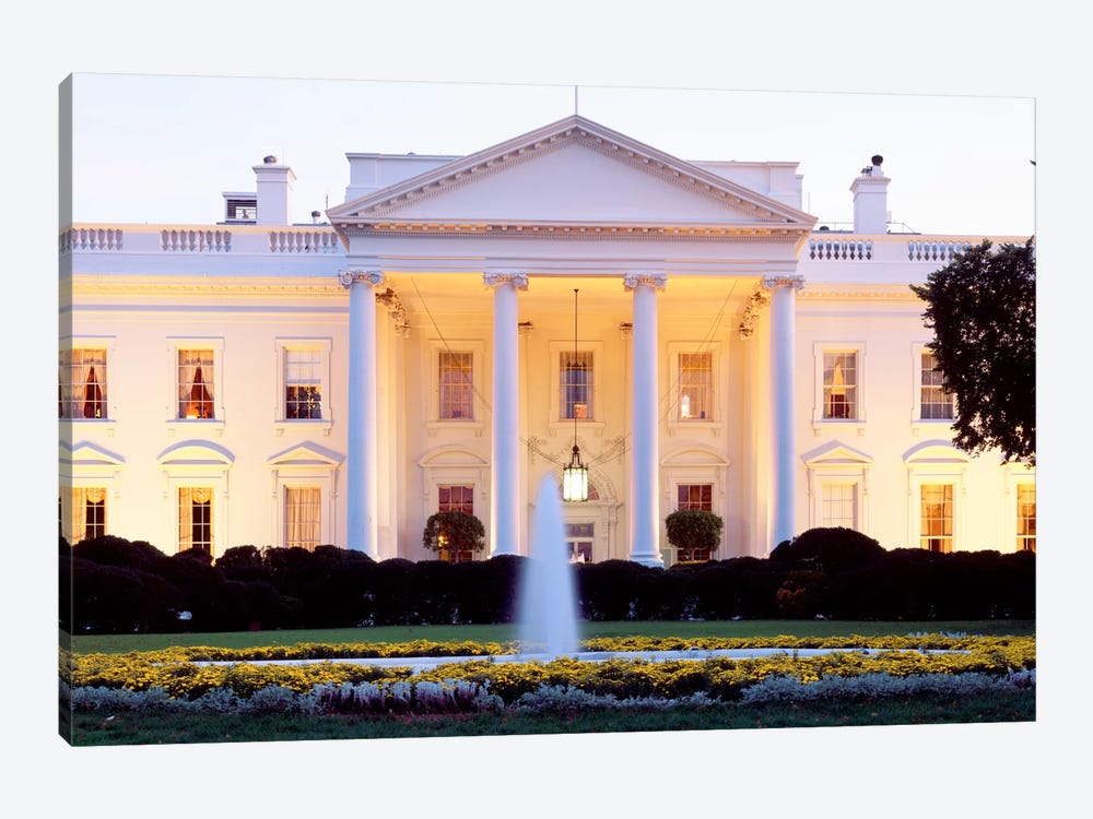 Northern Façade Portico, White House, Washington D.C., USA by Panoramic Images 1-piece Canvas Wall Art