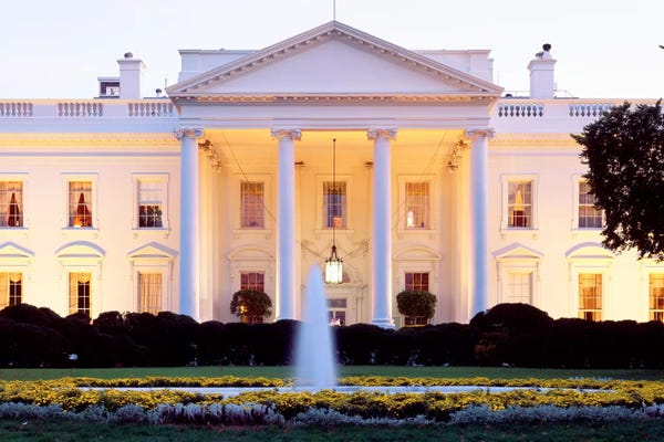 Northern Façade Portico, White House, Washington D.C., USA