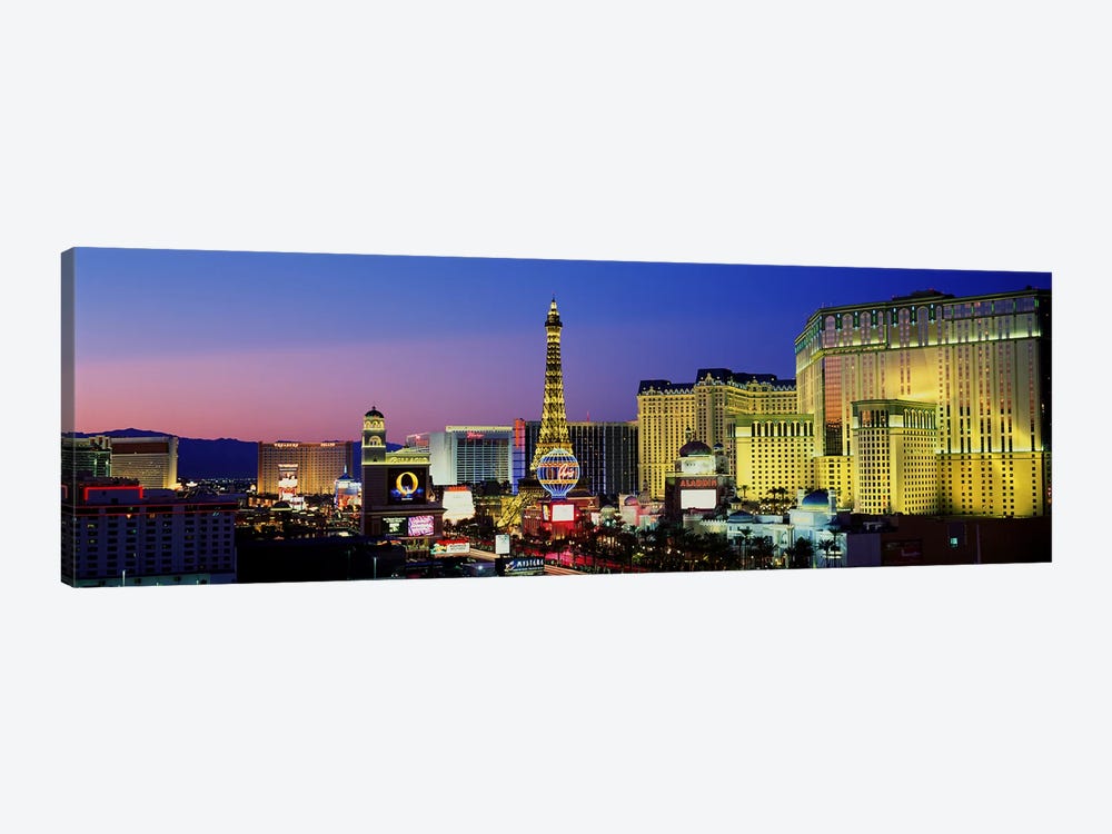 The Strip at Dusk, Las Vegas, Nevada, USA by Panoramic Images 1-piece Canvas Wall Art