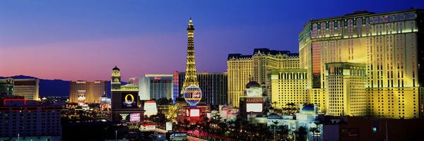 Panoramic Images: The Strip at Dusk, Las Vegas, Nevada, USA by Panoramic Images