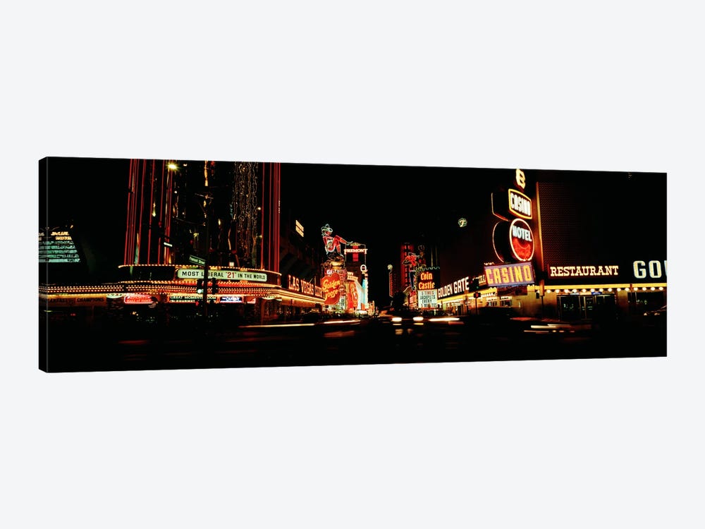 Las Vegas NV Downtown Neon, Fremont St by Panoramic Images 1-piece Canvas Artwork