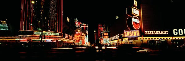 Gambling: Las Vegas NV Downtown Neon, Fremont St by Panoramic Images