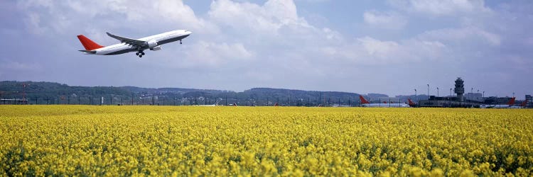 A Departing Airplane, Zurich (Kloten) Airport, Zurich, Switzerland