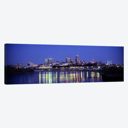 Evening Kansas City MO Canvas Print #PIM3019} by Panoramic Images Canvas Art Print