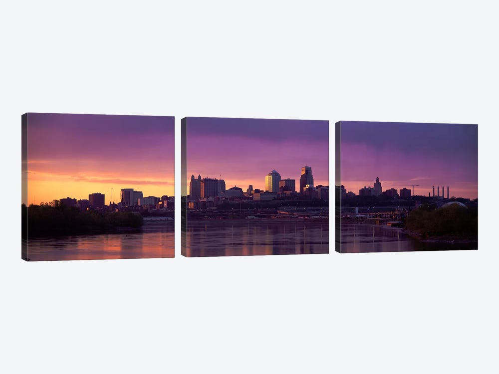 Dawn Kansas City MO by Panoramic Images 3-piece Canvas Artwork