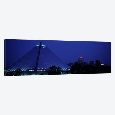 Night The Pyramid & Skyline Memphis TN USA Canvas Print #PIM3027} by Panoramic Images Canvas Print
