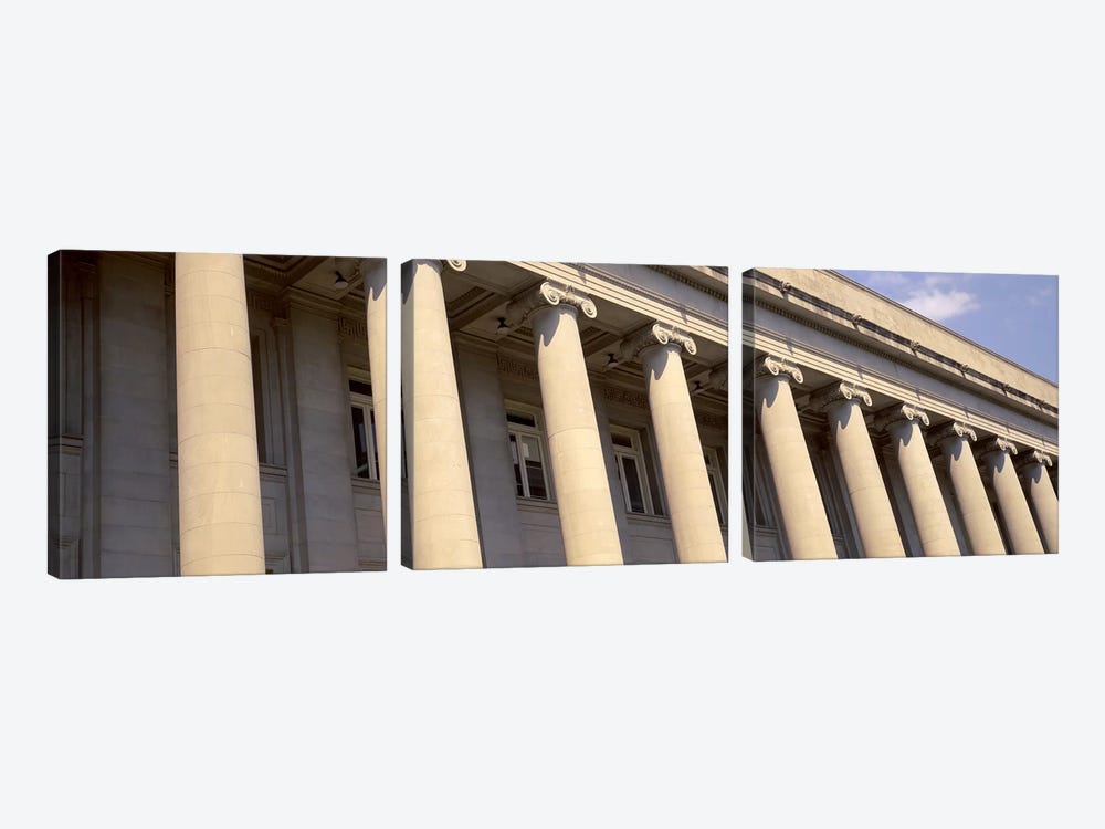 Shelby County Courthouse columns Memphis TN USA by Panoramic Images 3-piece Canvas Art Print