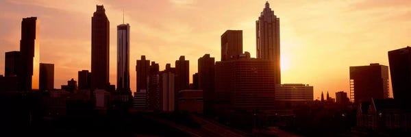 City Sunrises & Sunsets: Sunset SkylineAtlanta, Georgia, USA by Panoramic Images