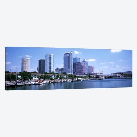 Skyline & Garrison Channel Marina Tampa FL USA Canvas Print #PIM3035} by Panoramic Images Canvas Art