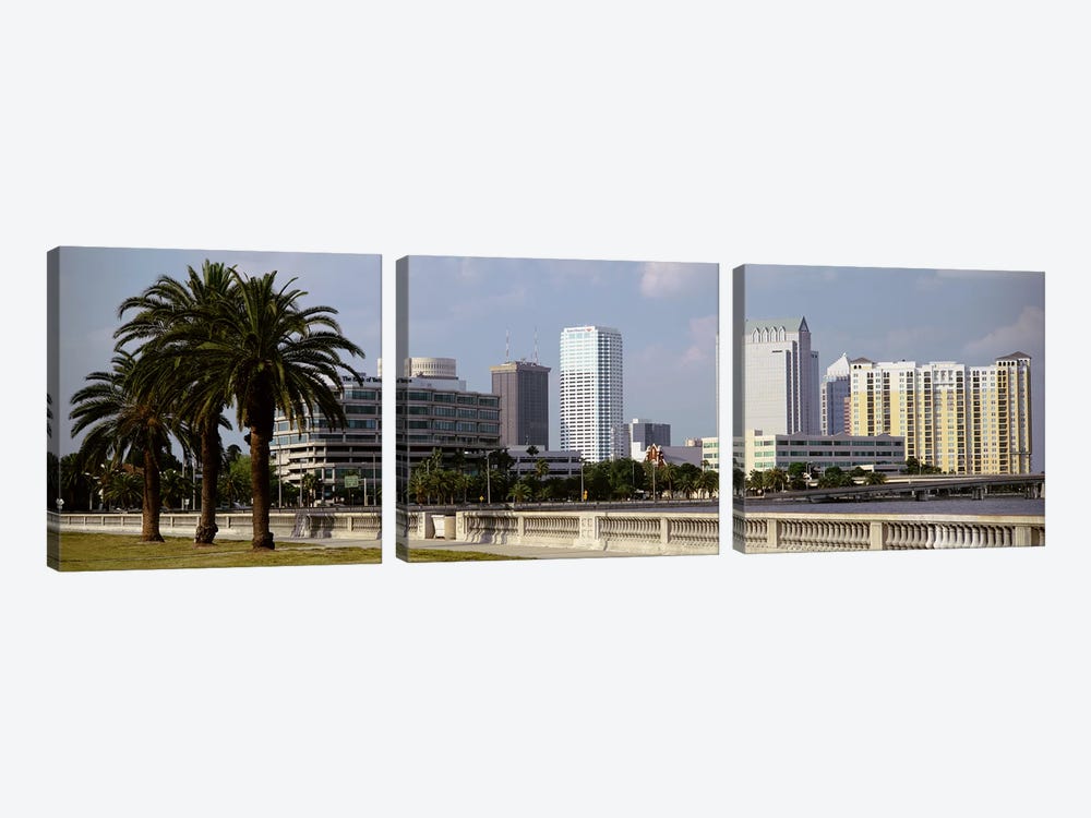 Skyline Tampa FL USA by Panoramic Images 3-piece Canvas Print