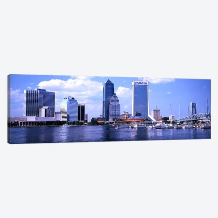 Skyscrapers at the waterfront, Main Street Bridge, St. John's River, Jacksonville, Florida, USA Canvas Print #PIM3039} by Panoramic Images Canvas Art Print