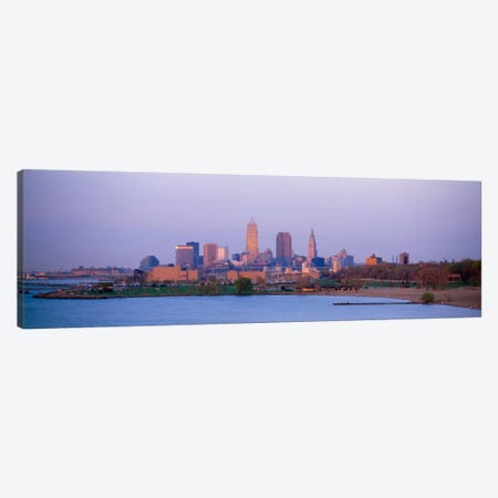 Buildings at the waterfront, Cleveland, Ohio, USA #2 Canvas Print #PIM303} by Panoramic Images Art Print