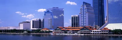 Skyline Jacksonville FL USA by Panoramic Images multi panel art