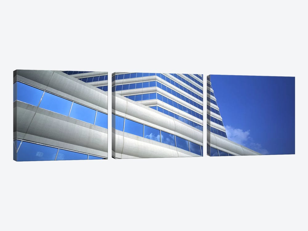 Low angle view of an office building, Dallas, Texas, USA by Panoramic Images 3-piece Canvas Art