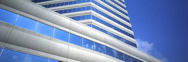 Texas: Low angle view of an office building, Dallas, Texas, USA by Panoramic Images
