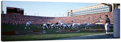 Football Game, Soldier Field, Chicago, Illinois, USA Canvas Art Print - Sports Lover