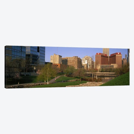 Downtown Omaha NE Canvas Print #PIM3048} by Panoramic Images Canvas Wall Art