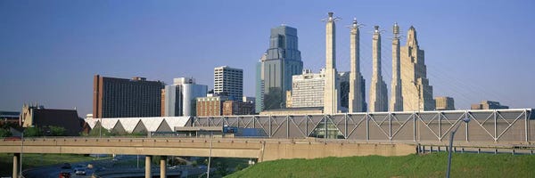 Kansas City Skylines: Bartle Hall Kansas City MO by Panoramic Images