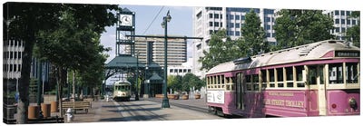 Main Street Trolley Memphis TN Canvas Art Print - Tennessee Art