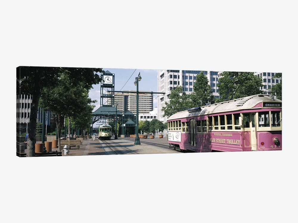 Main Street Trolley Memphis TN by Panoramic Images 1-piece Canvas Artwork