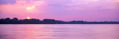 Sunset Mississippi River Memphis TN USA by Panoramic Images canvas print