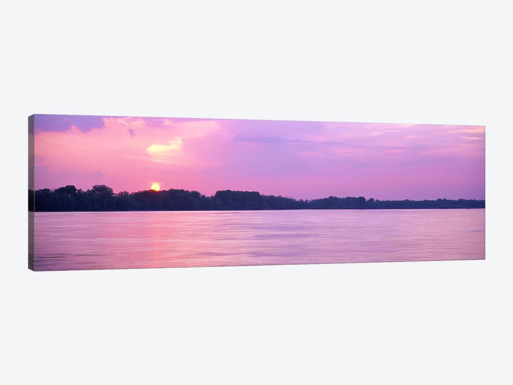 Sunset Mississippi River Memphis TN USA by Panoramic Images 1-piece Art Print