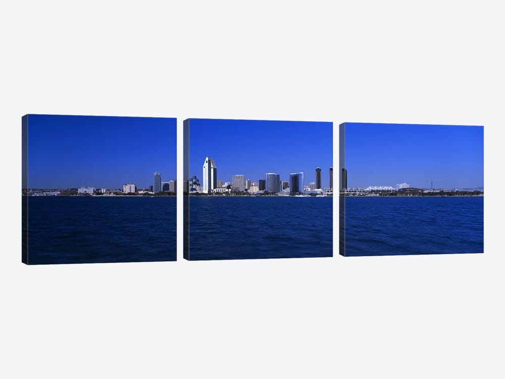 Skyscrapers in a city, San Diego, California, USA by Panoramic Images 3-piece Art Print