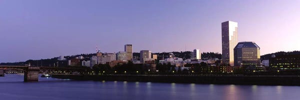 Portland: Buildings on the waterfront, Portland, Oregon, USA #2 by Panoramic Images