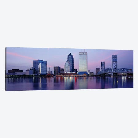 Skyscrapers On The Waterfront, St. John's River, Jacksonville, Florida, USA Canvas Print #PIM3061} by Panoramic Images Canvas Wall Art
