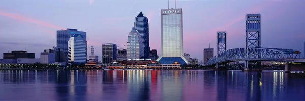 Jacksonville: Skyscrapers On The Waterfront, St. John's River, Jacksonville, Florida, USA by Panoramic Images