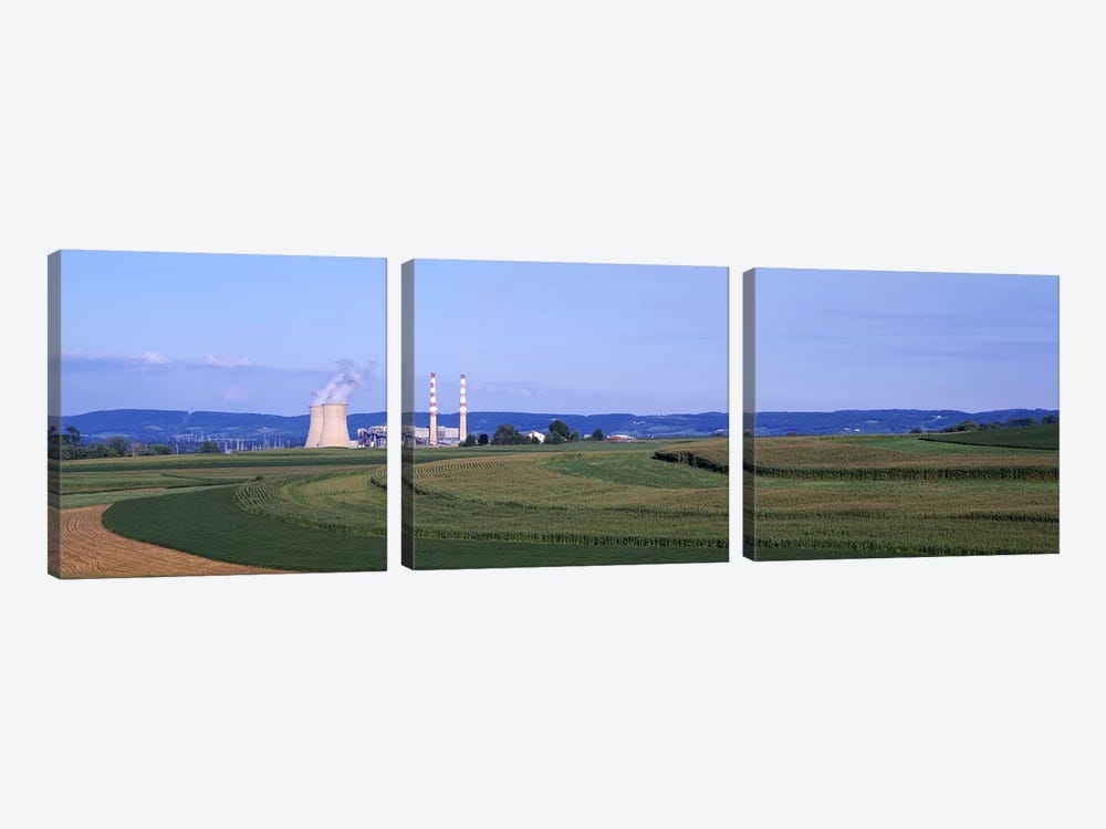 Power Plant Energy by Panoramic Images 3-piece Art Print