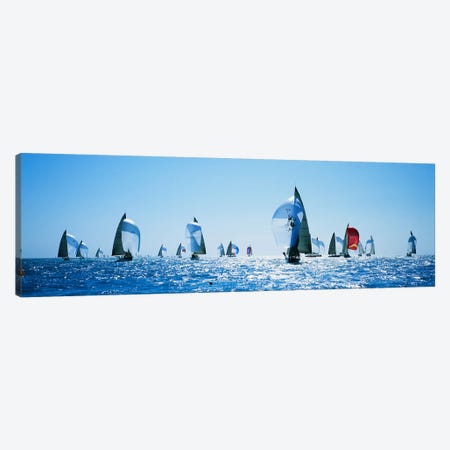 Sailboat Race, Key West, Florida, USA Canvas Print #PIM3086} by Panoramic Images Canvas Print