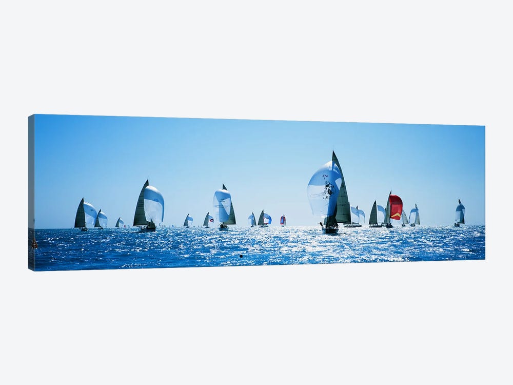 Sailboat Race, Key West, Florida, USA by Panoramic Images 1-piece Canvas Wall Art