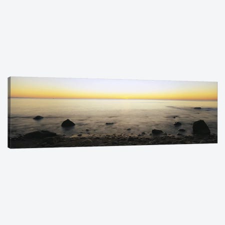 Rock-Laden Beach, Block Island, Rhode Island, USA Canvas Print #PIM3096} by Panoramic Images Canvas Wall Art