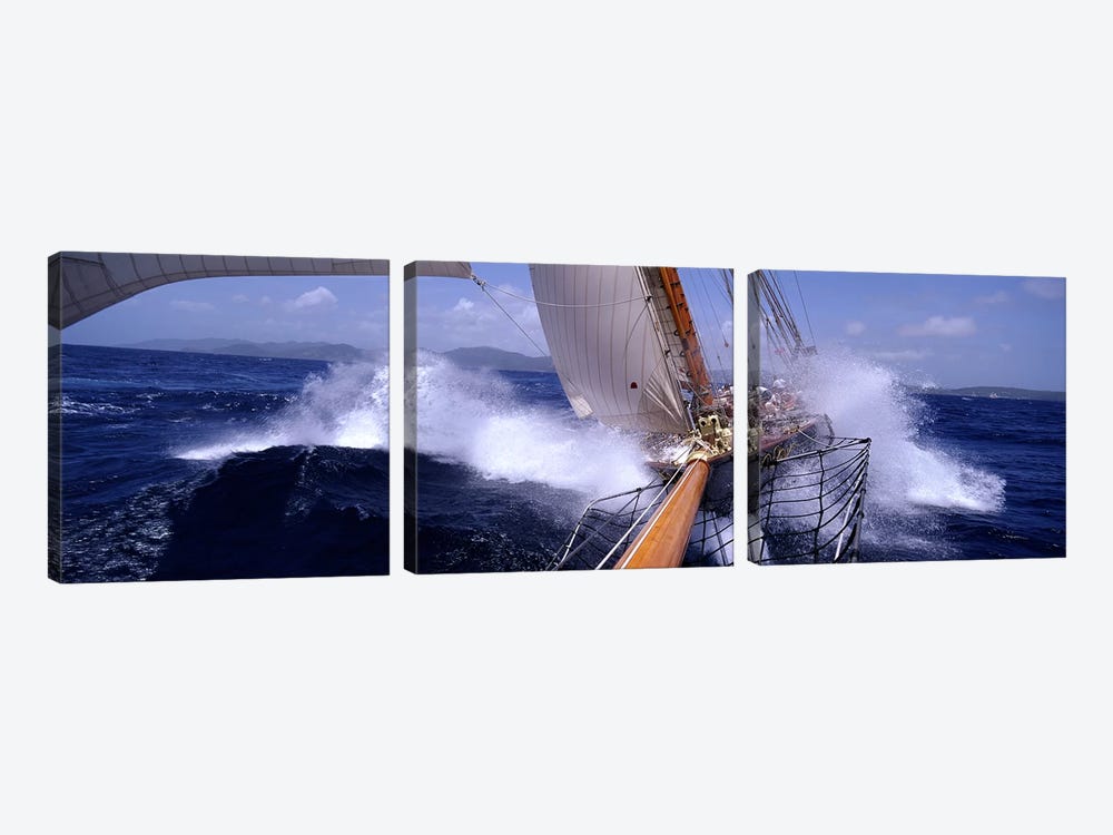 Yacht Race, Caribbean by Panoramic Images 3-piece Art Print